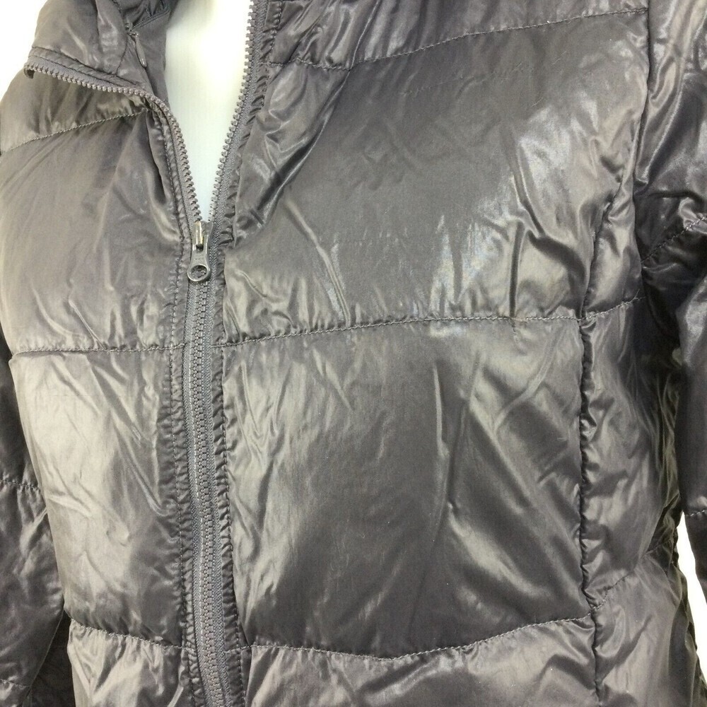 J. Crew Nylon Down Puffer Full Zip Hooded  Bomber Jacket Blue Size Small - Picture 14 of 15